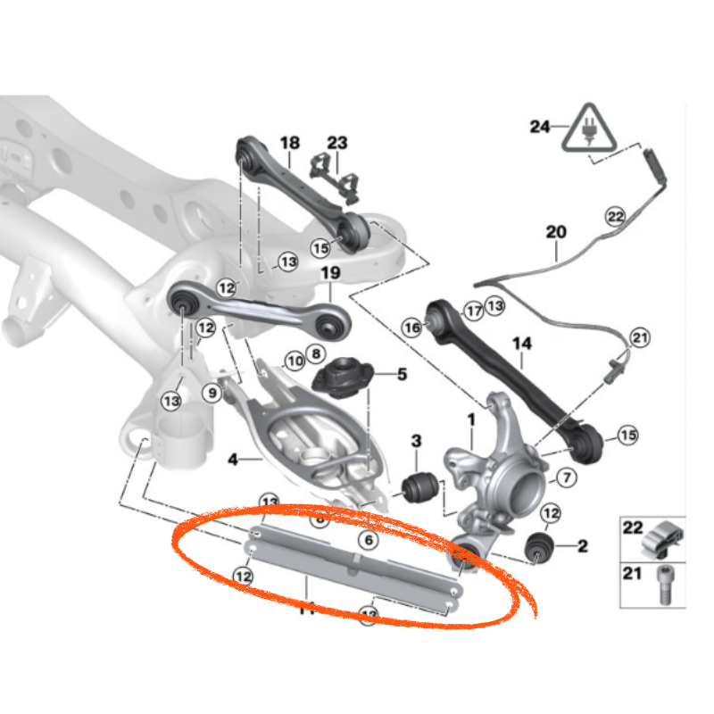 BMW E9x / E8x Rear Trailing Arms