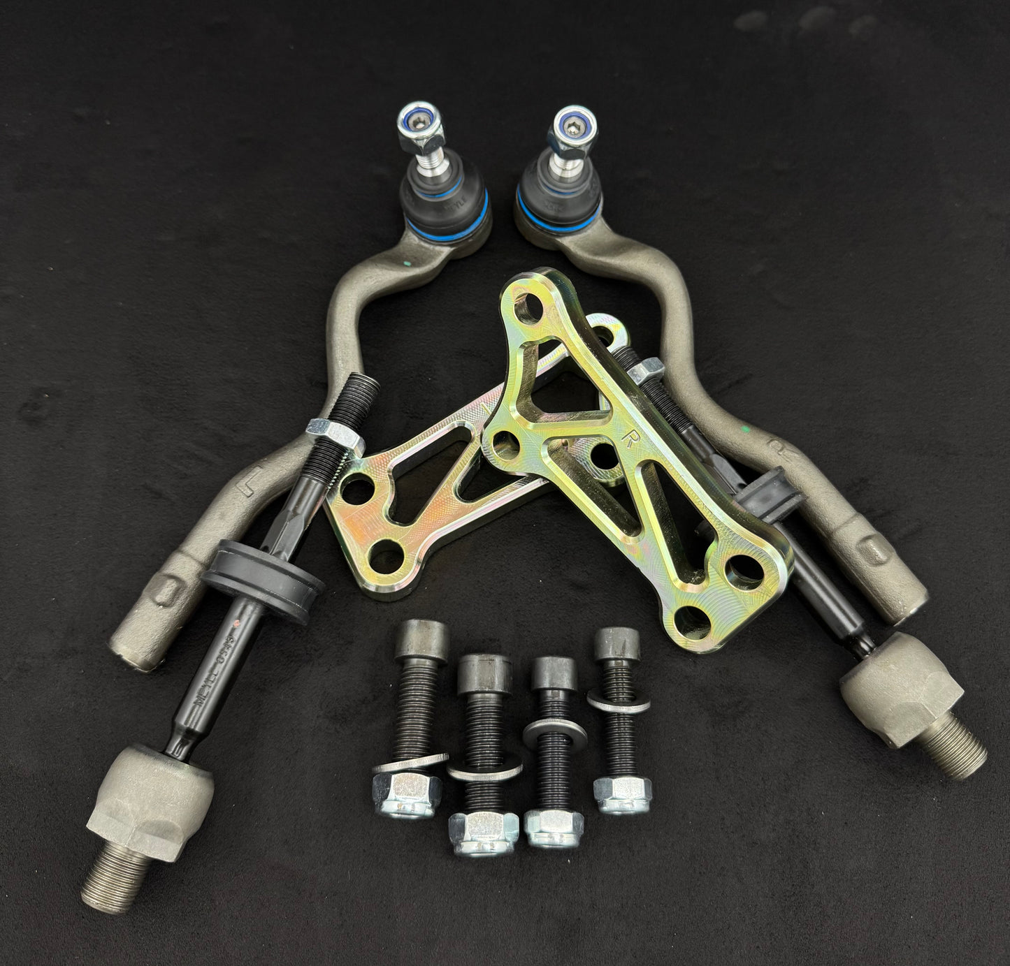 BMW E36 Steering Lock Adapters PLUG & PLAY - STOCK ARMS | Steel | Drift