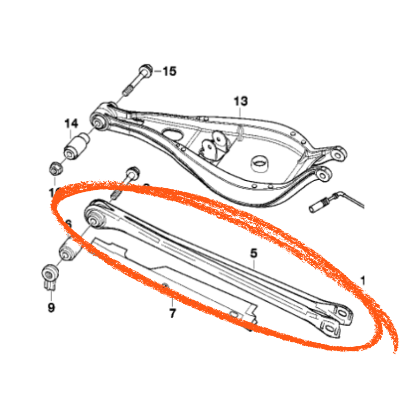 BMW M3 E36 E46 Z4 Adjustable Rear Lower Camber Arms