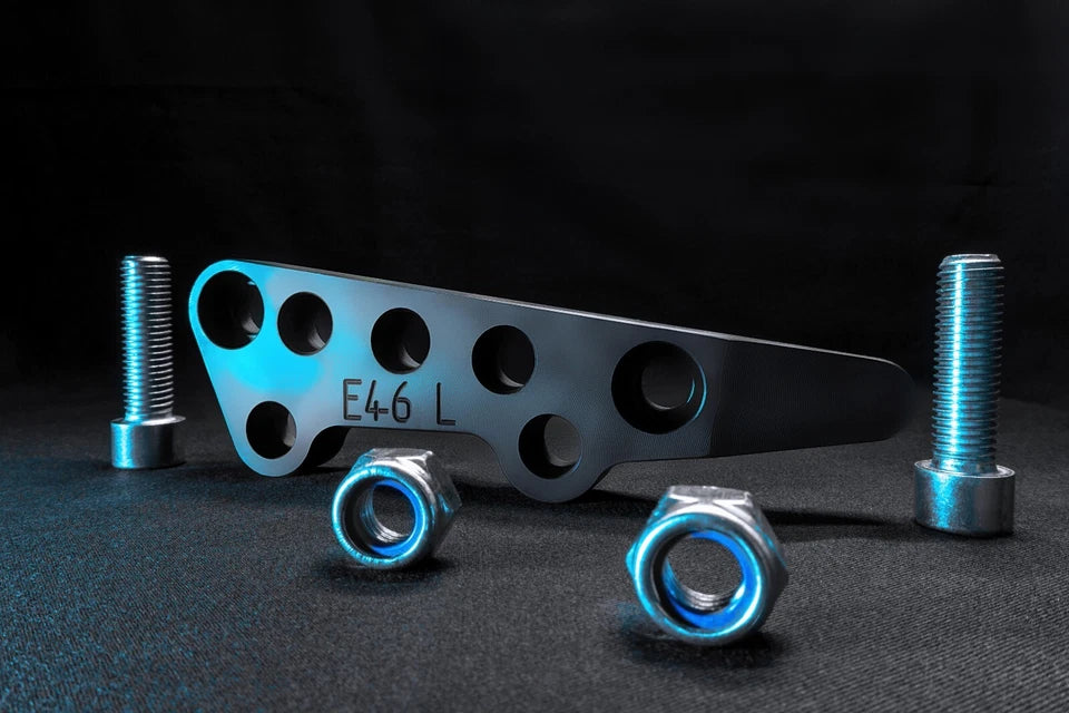 BMW E46 Steering Lock Adapters - EXTENDED ARMS / Drift / STEEL