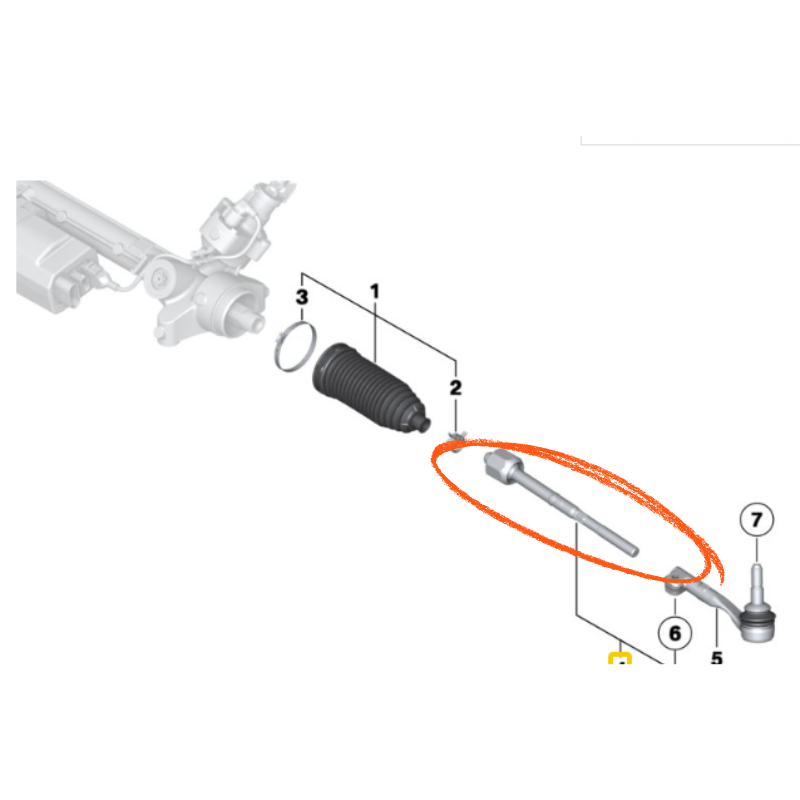 BMW E9x/E8x Inner Tie rod DELPHI TA2062