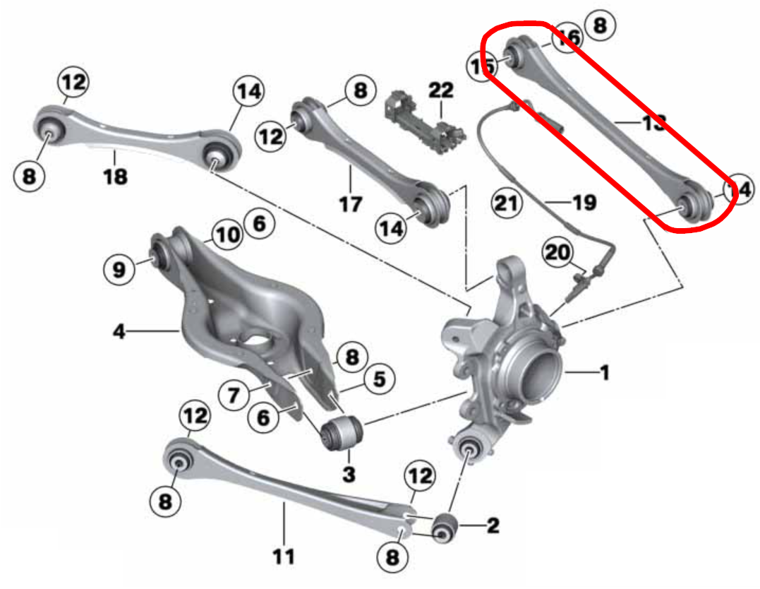 F2X / F3X Rear Control Arm Kit