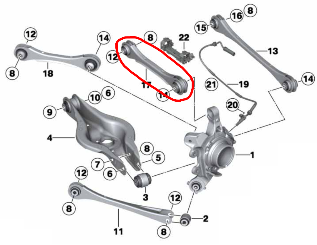 F2X / F3X Rear Control Arm Kit