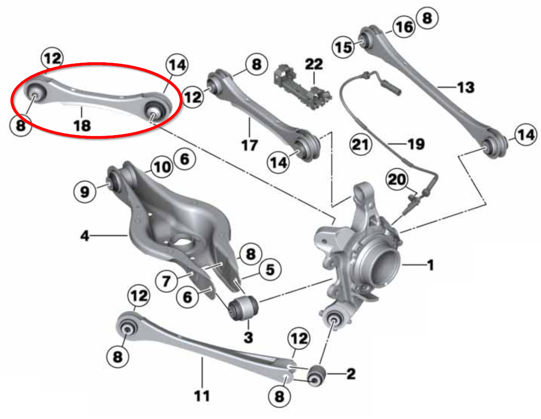 F2X / F3X Rear Control Arm Kit