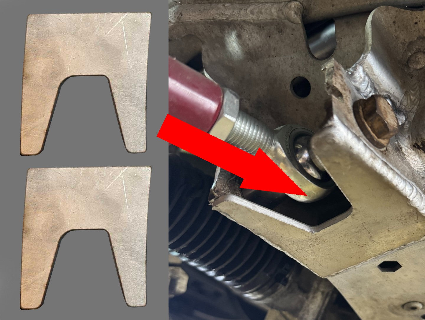 E8X / E9X Front subframe reinforcement plate kit