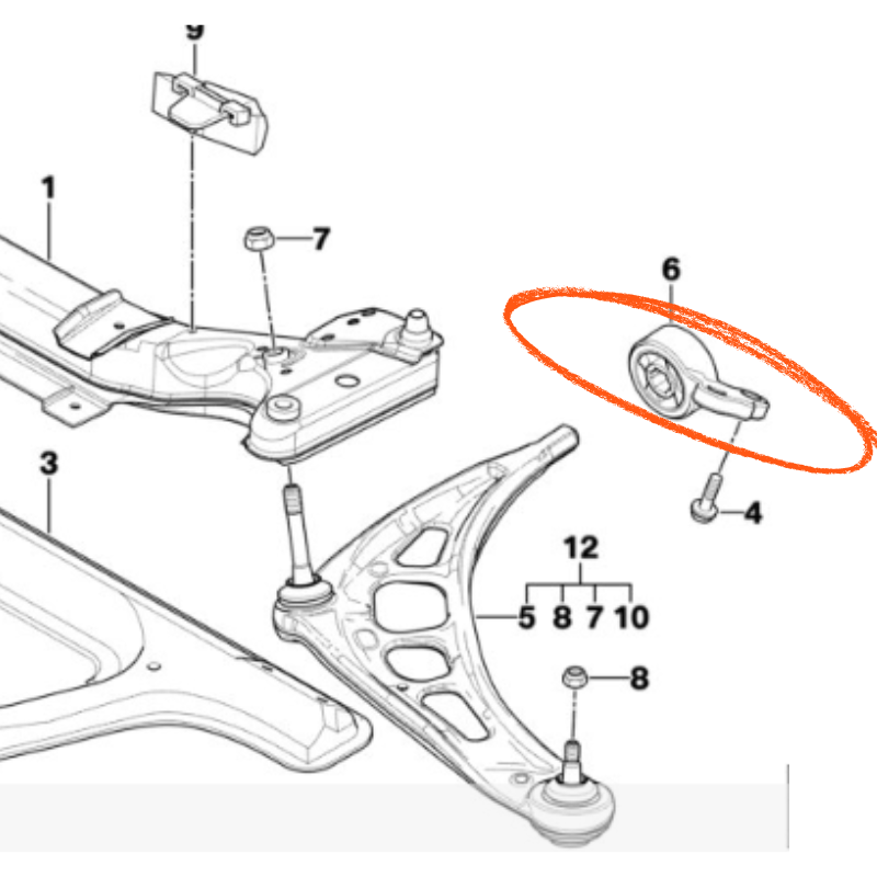 BMW E46 Z4 E85 Front Control Arm Adjusters