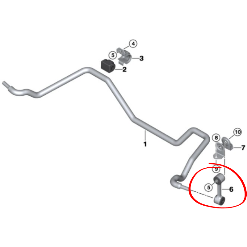 BMW Rear Anti Roll Bar Drop Links PAIR Z4 E46 COMPACT