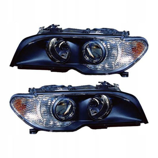 BMW E46 Coupe Cabrio Headlights Projector H7 Front Light Set Left + Right