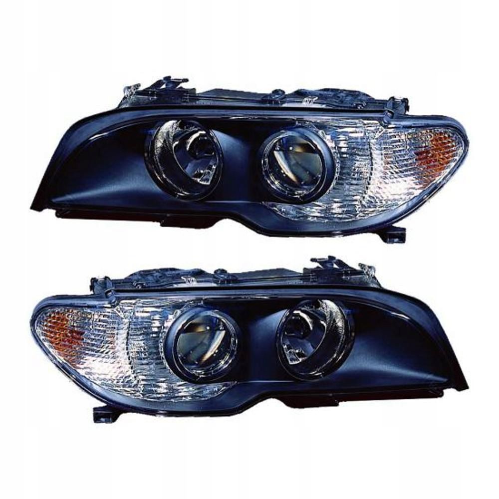 BMW E46 Coupe Cabrio Headlights Projector H7 Front Light Set Left + Right