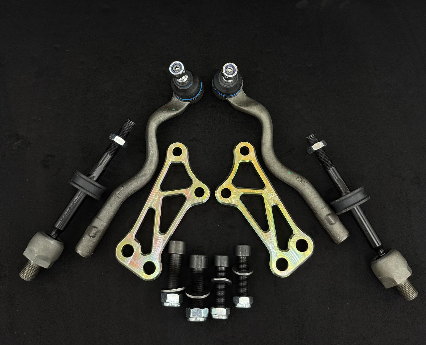 BMW E36 Steering Lock Adapters PLUG & PLAY - STOCK ARMS | Steel | Drift