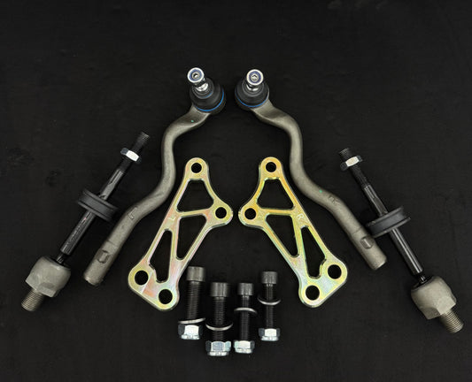 BMW E36 Steering Lock Adapters PLUG & PLAY - STOCK ARMS | Steel | Drift