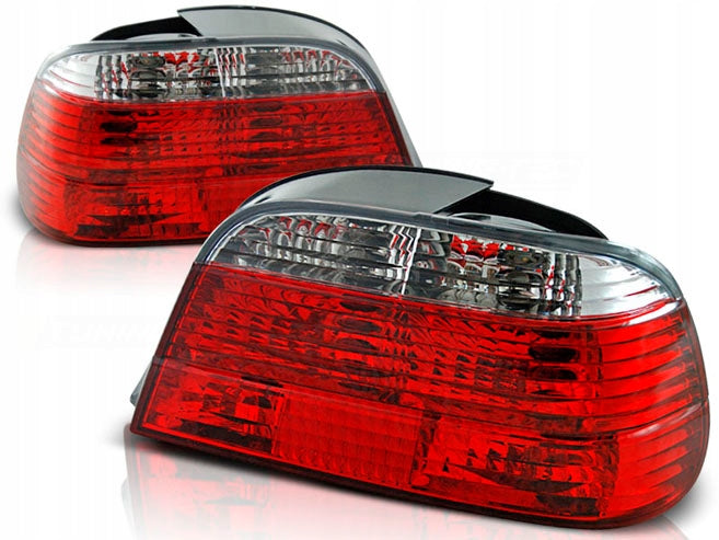 BMW E38 Tail Lights Red White Clear Rear Lamp Set L+R 1994-2001