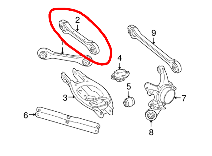 BMW E9x E8x Rear Control Arms Kit