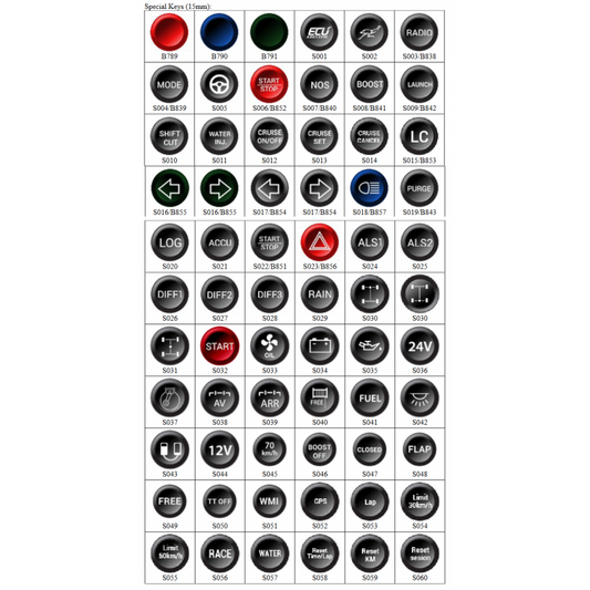 Ecumaster CAN BUS Keyboard insert special