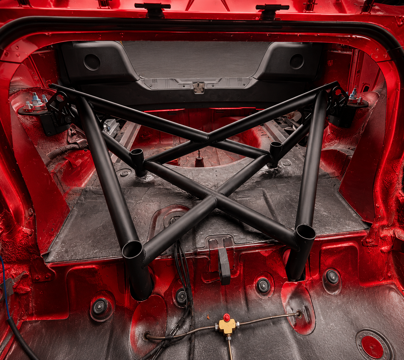 BMW E36 Rear 6-Point X-Brace – Rear Axle / Subframe Reinforcement
