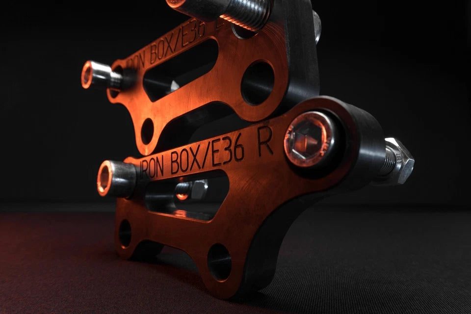 BMW E36 Steering Lock Adapters - STOCK ARMS / Street + Drift / STEEL